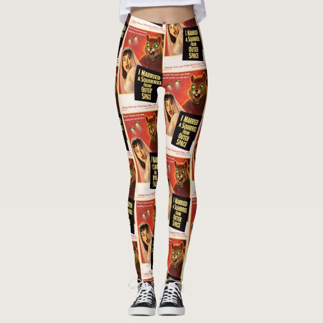 Squirrel from Outer Space Leggings (Framsida)