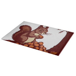 🐿️ Squirrel Glass Cutting Board