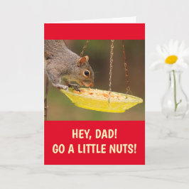 Squirrel Go Nöt Fars dag Kort