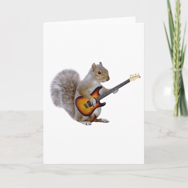 Squirrel Guitar Kort (Framsida)
