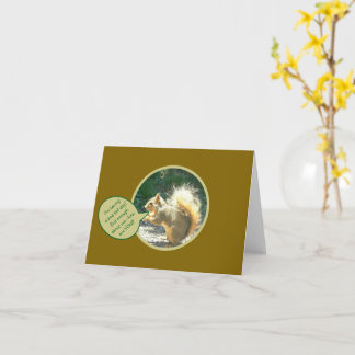 SQUIRREL/HA BAD SVAN DAY/HUMOROUS/HUR ÄR DU? KORT