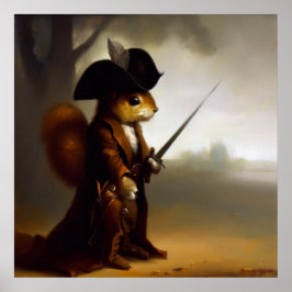Squirrel Highwayman Poster
