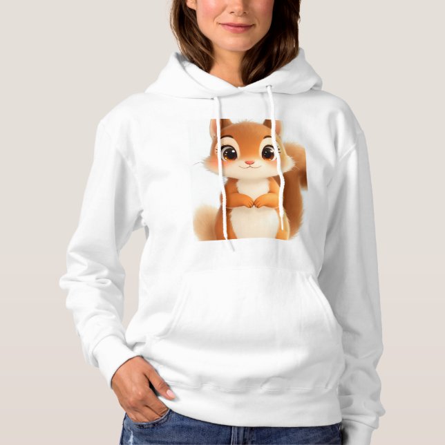 Squirrel Hoodie T Shirt (Framsida)
