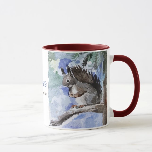 Squirrel hot chocolate mug mugg (Höger)