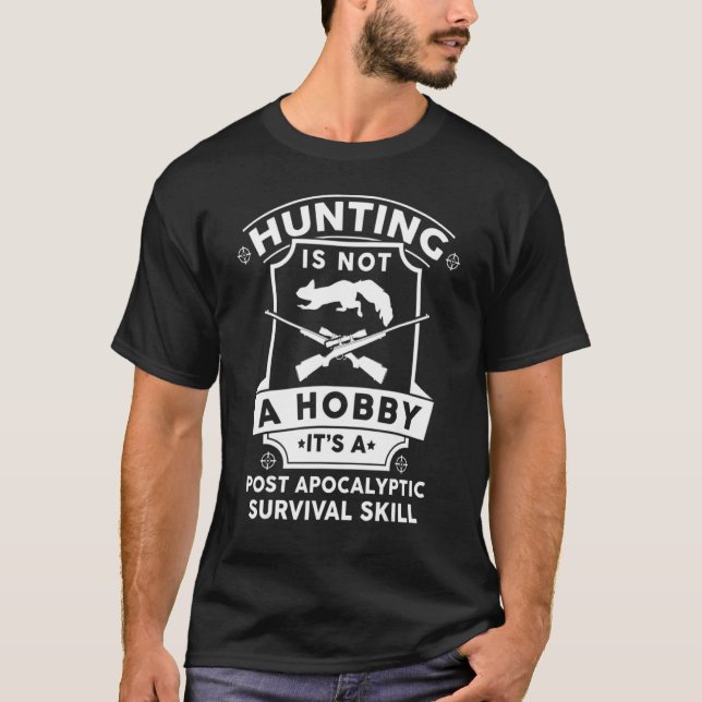 Squirrel Hunting Season Just A Hobby Hunter Design T Shirt (Framsida)
