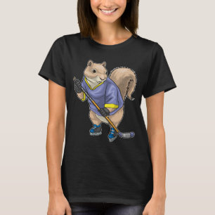 Squirrel Ice hockey Ice hockey stick T Shirt