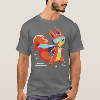 squirrel in action t shirt