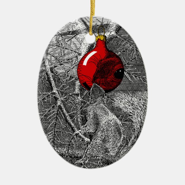 Squirrel in Christmas Tree Ornament (Framsidan)