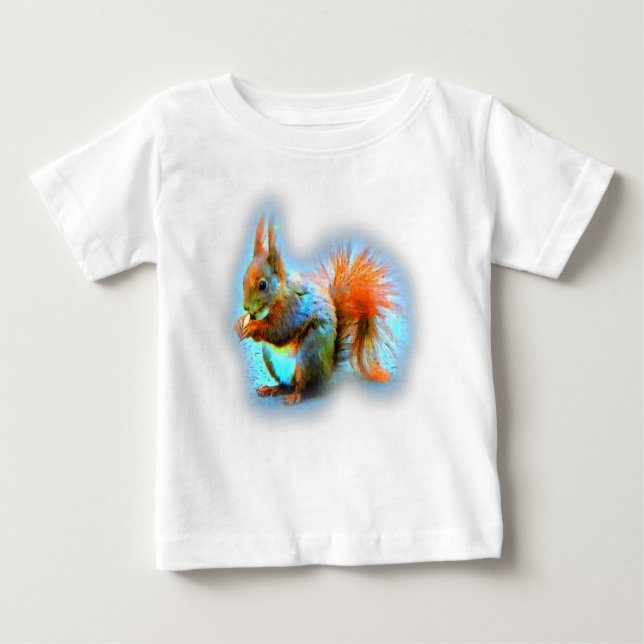 Squirrel in modern style t shirt (Framsida)