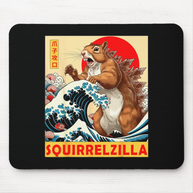 Squirrel Japanese Art Funny Squirrel For Men Women Musmatta (Framsidan)