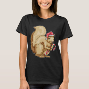 Squirrel jul Candy cane T Shirt