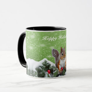 Squirrel Jul Helgdagar Mugg