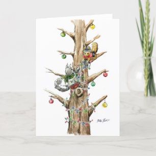 Squirrel-jul Helgkort