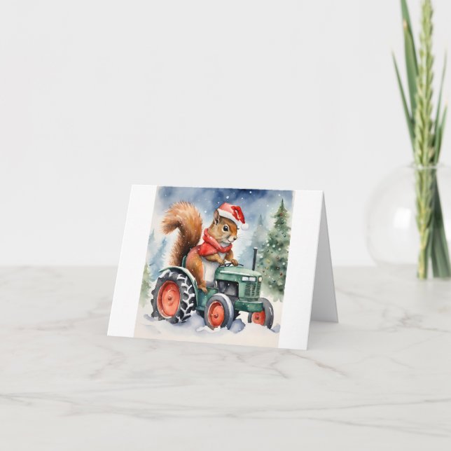 Squirrel-jul Kort (Framsida)