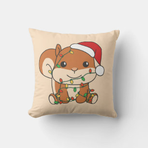 Squirrel jul Winter Animals Helgdag Squirrel Kudde