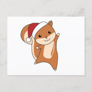 Squirrel jul Winter Animals Vykort