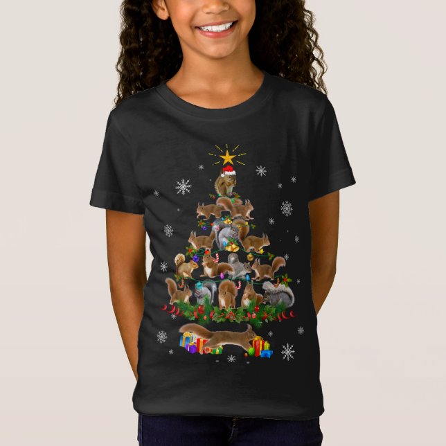 Squirrel Julgran Ljus Sweater Squirrel Ch T Shirt (Framsida)