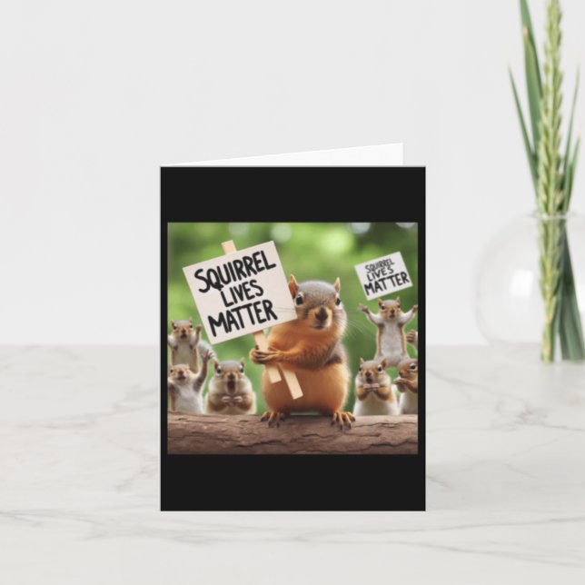Squirrel Lives Sticker Kort (Framsida)