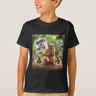 Squirrel Lives Sticker T Shirt
