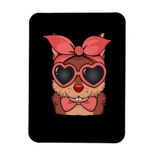 Squirrel Mamma Gift Women Älskare Cute Squirrel Magnet