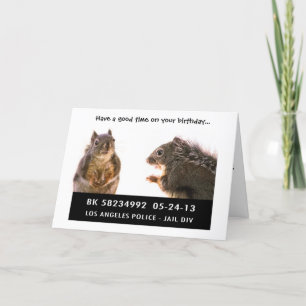 Squirrel Mugg Shot Kort