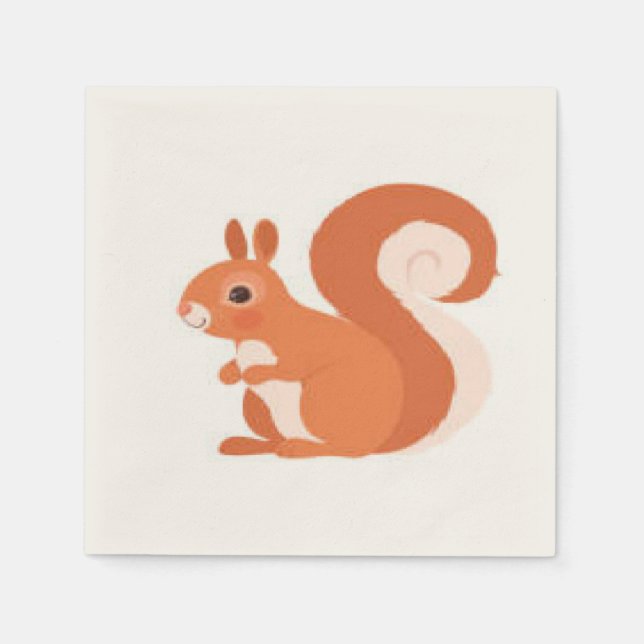 squirrel napkins pappersservett (Framsidan)