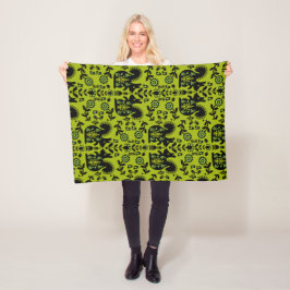 Squirrel Nordic Scandinavian FolArt Fleecefilt