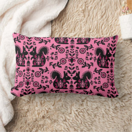 Squirrel Nordic Scandinavian FolArt Lumbarkudde