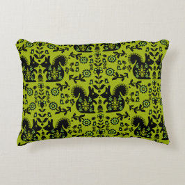 Squirrel Nordic Scandinavian FolArt Prydnadskudde