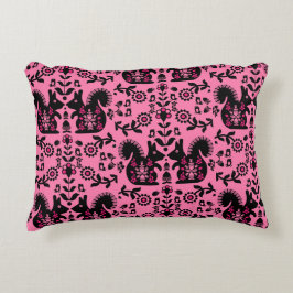 Squirrel Nordic Scandinavian FolArt Prydnadskudde