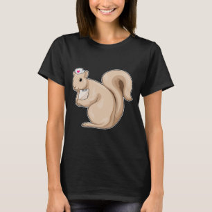 Squirrel Nurse Heart T Shirt