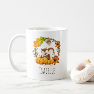 Squirrel och Pumpkins Rustic WAN Kaffemugg