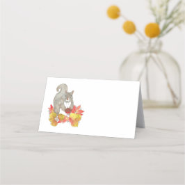 Squirrel Pecan Paj Thanksgiving Placeringskort