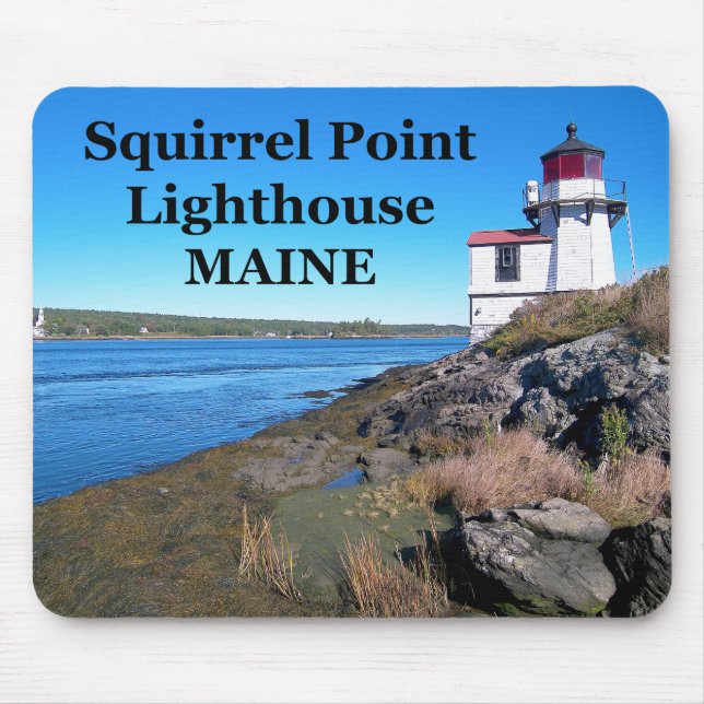 Squirrel Point Lighthouse, Maine Mousepad Musmatta (Framsidan)