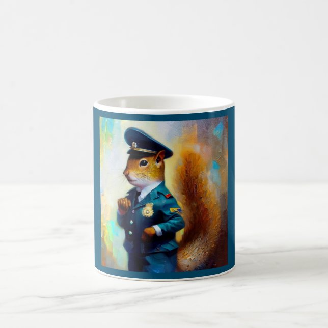 Squirrel Policeman Kaffemugg (Center)