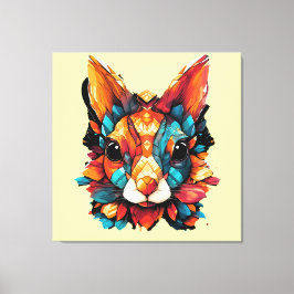 Squirrel Popart Canvastryck
