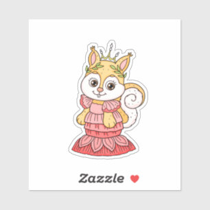 Squirrel Princess Klistermärken