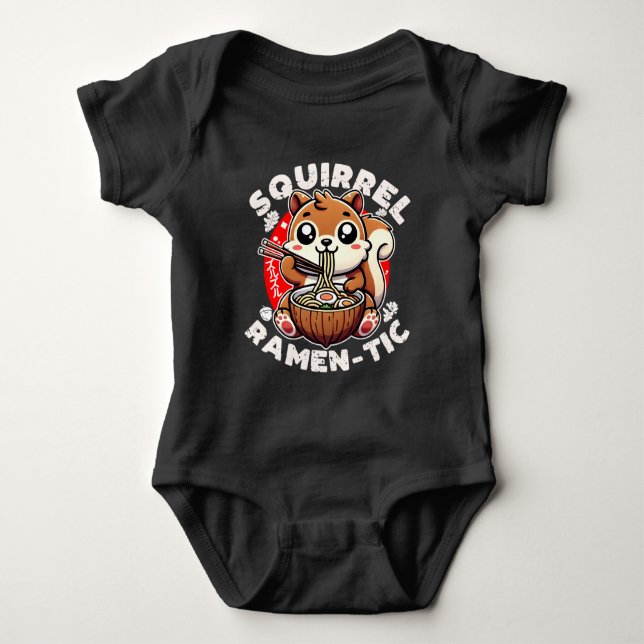 Squirrel Ramen-tic T Shirt (Framsida)