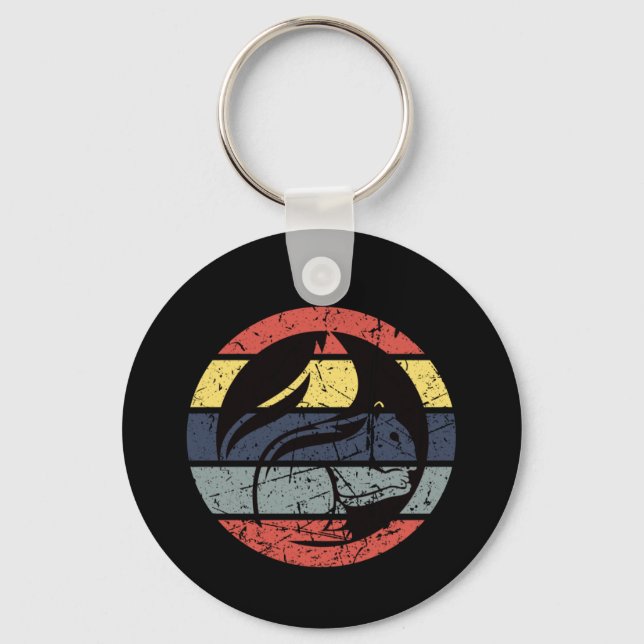 Squirrel Retro Nyckelring (Framsida)