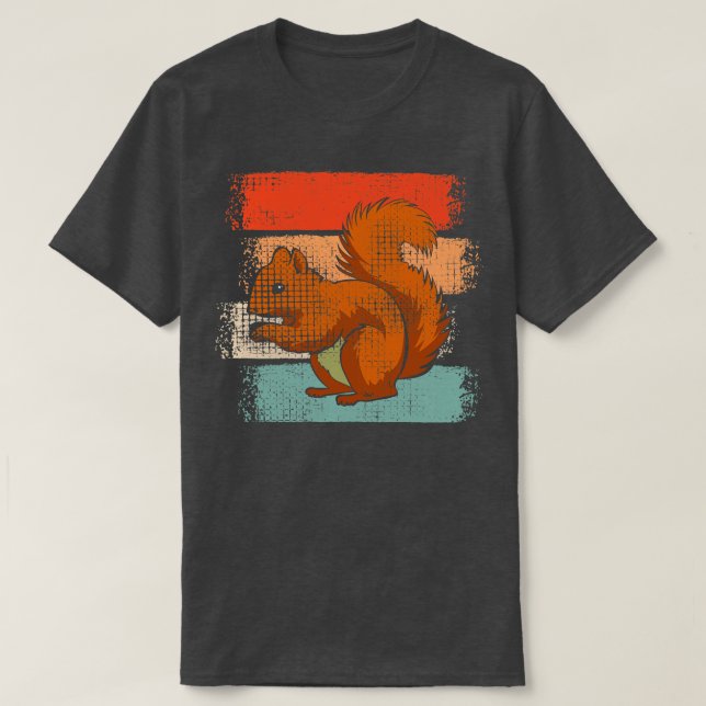 Squirrel Retro T Shirt (Design framsida)