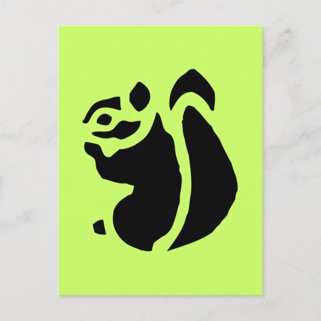 Squirrel Rodent Vykort (Framsida)