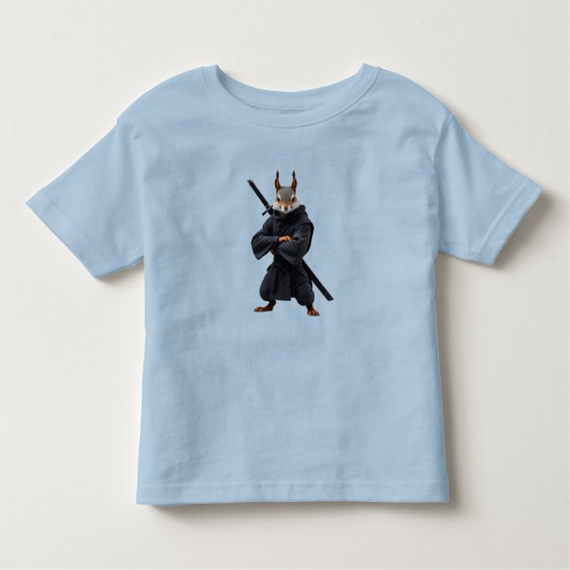 Squirrel Samurai T Shirt (Framsida)