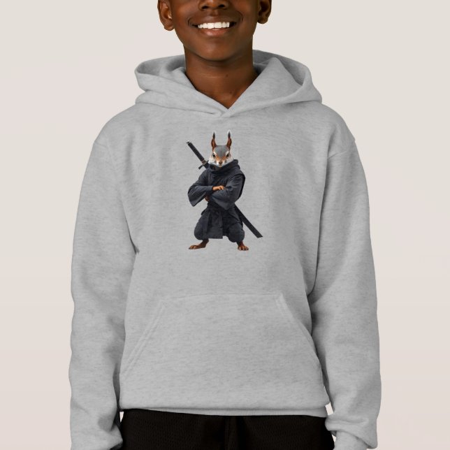 Squirrel Samurai T Shirt (Framsida)
