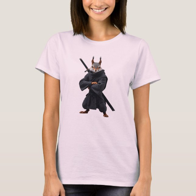 Squirrel Samurai T Shirt (Framsida)