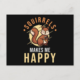 Squirrel Say Funny Vykort