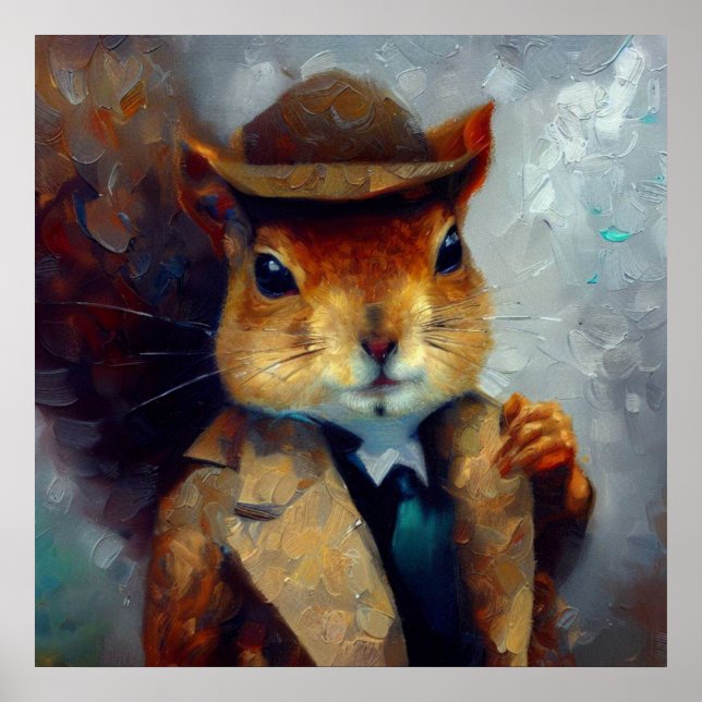 Squirrel Sherlock Holmes Poster (Framsidan)