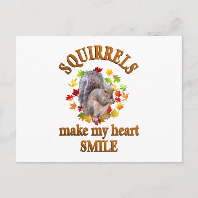 SQUIRREL SMILES VYKORT (Framsida)