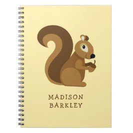 Squirrel Söt Barns Skogsmark Anteckningsbok