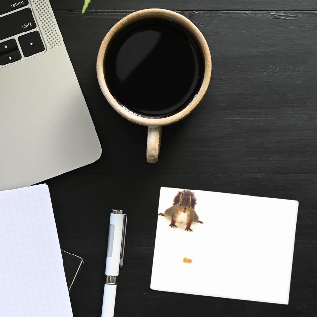 Squirrel, sött roligt post-it block (Skapare uppladdad)