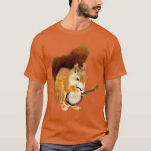 Squirrel Speluting Banjo T Shirt